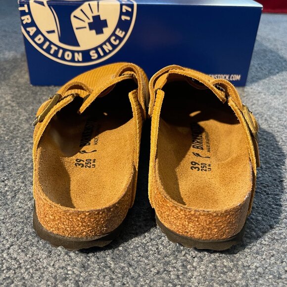 Birkenstock Boston Embossed Suede Clog Size 39 W8-8.5 - Picture 6 of 10